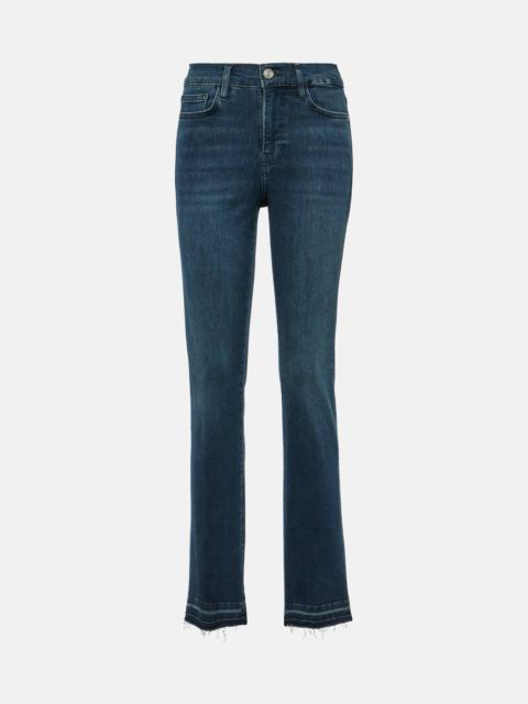 High-rise straight jeans