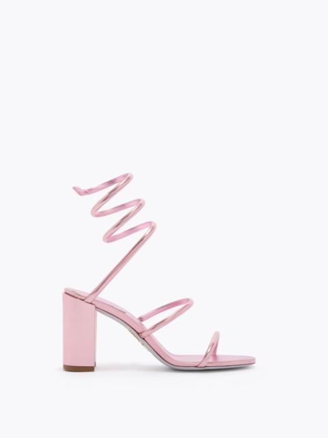 RENE CAOVILLA CLEO METALLIC PINK SANDAL 80