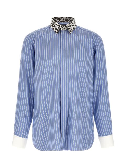 TOM FORD Animal Print Collar Shirt