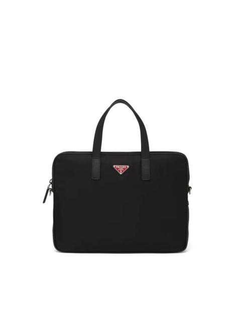 Prada Nylon and Saffiano Leather Work Bag