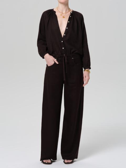 Citizens of Humanity Paro Blouse In Chocolate