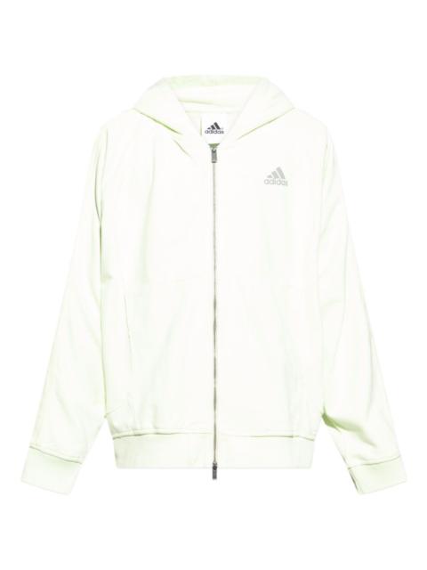 adidas essencial 3-stripes fleece hoodie