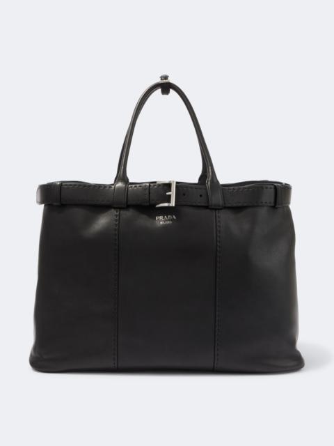 Prada Prada Buckle leather tote bag