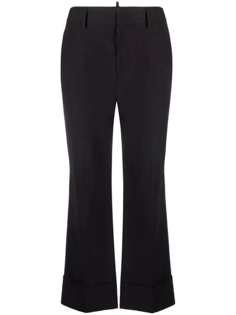 DSQUARED2 cropped turned-up trousers
