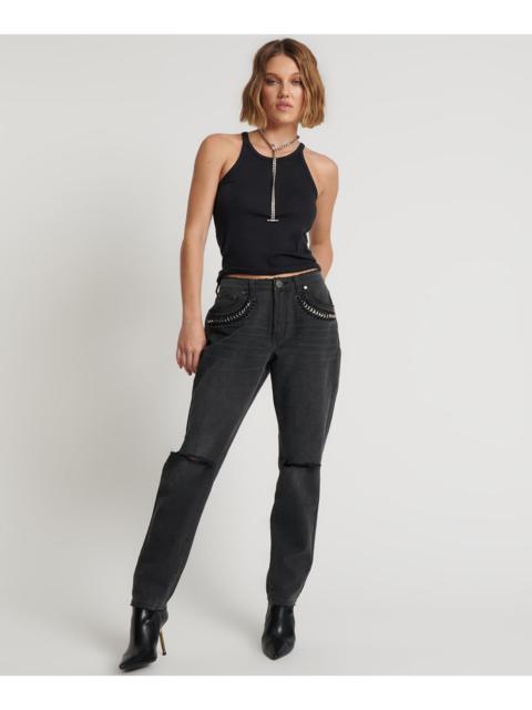 ONE TEASPOON 1982S High Waist Balloon Denim Jeans - Storm Grey