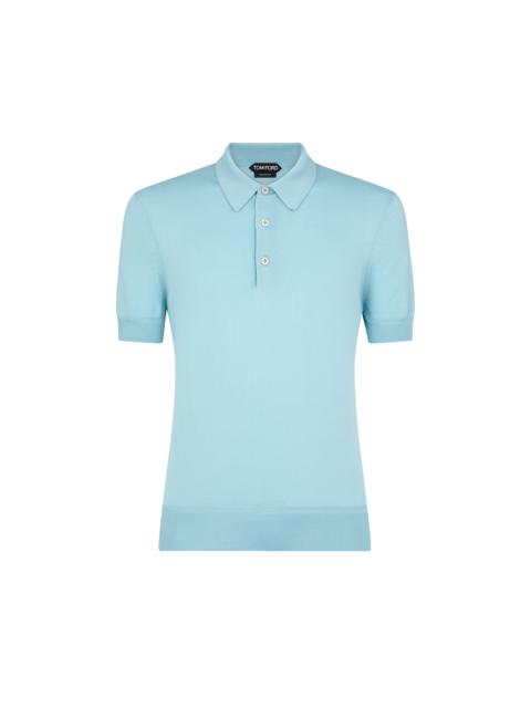 TOM FORD SUPERFINE SEA ISLAND COTTON POLO