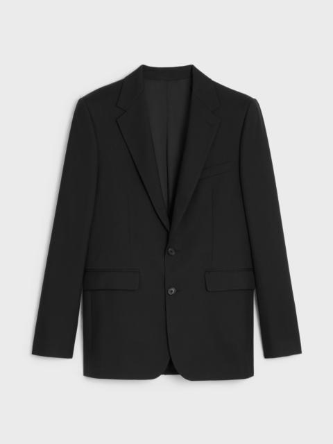 Classic jacket in wool gabardine