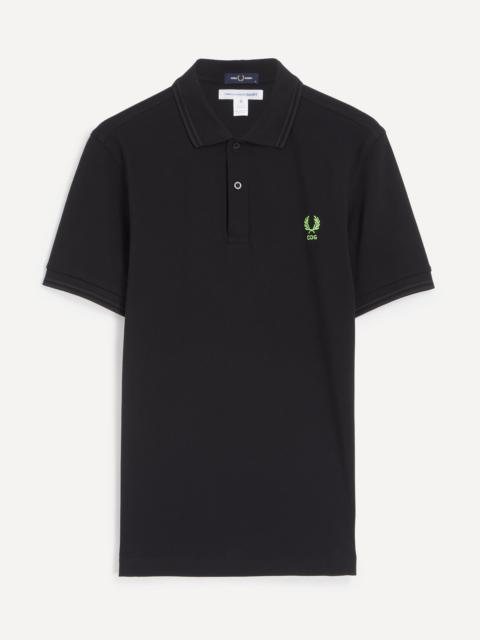 Comme des Garçons SHIRT x Fred Perry Green Fluorescent Embroidery Polo Shirt