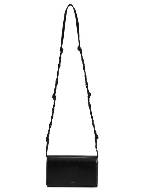 Jil Sander Women's Logo Leather Crossbody Bag - Black