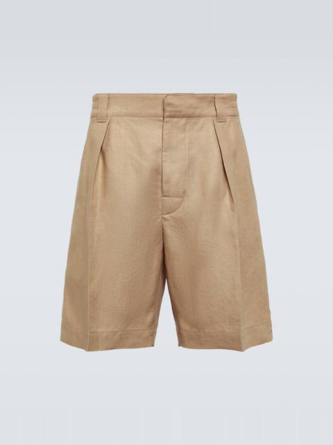 Reinga linen Bermuda shorts