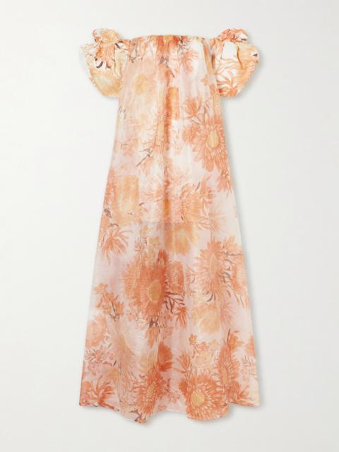 Aje. Cosette Ruffled Organza Gown