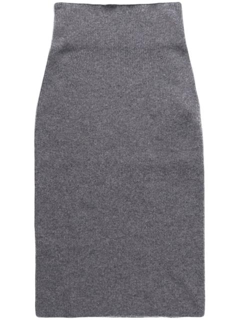 Stella McCartney ribbed-knit wool-blend skirt