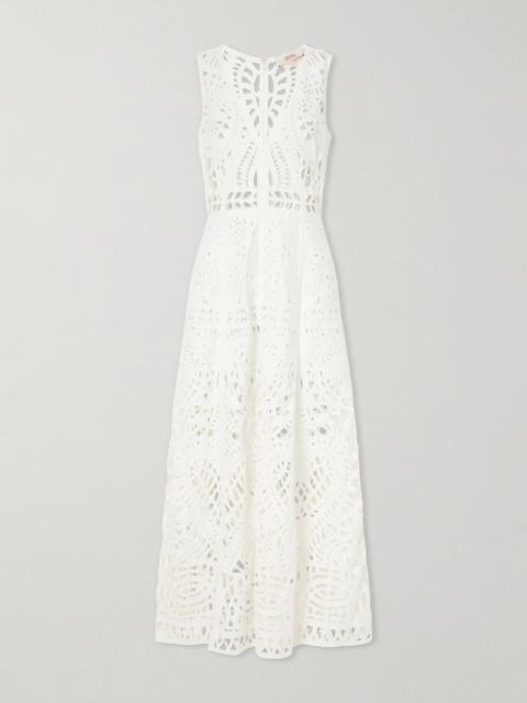 EMPORIO SIRENUSE Vivienne Brisé Cut-out Cotton Midi Dress