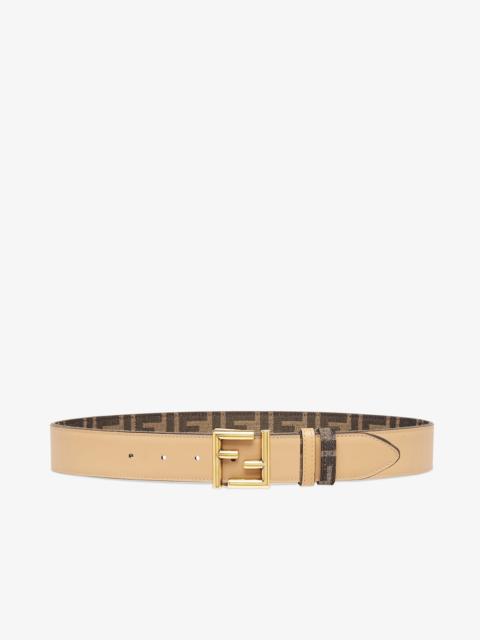 ベルト Fendi Beige Leather Ff Reversible Belt Fendi 'ff' Reversible Belt | italist