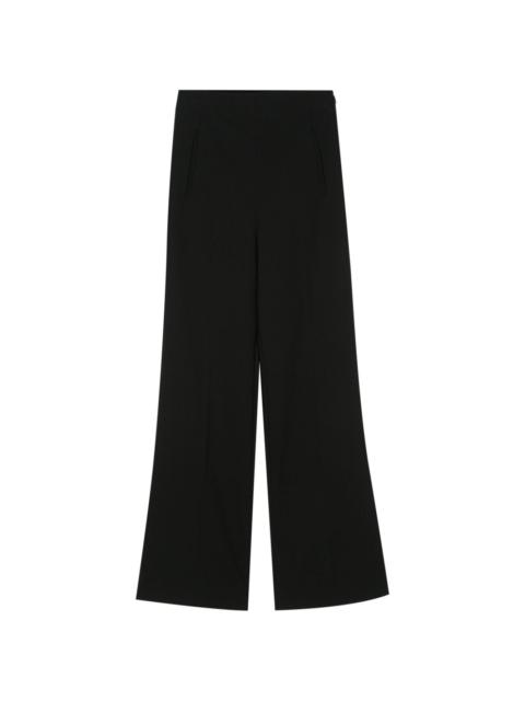 wide-leg cady trousers