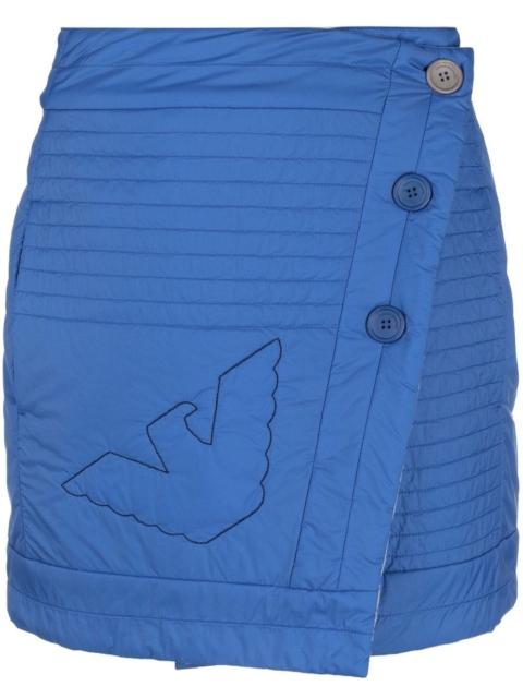 EMPORIO ARMANI quilted wrap mini skirt