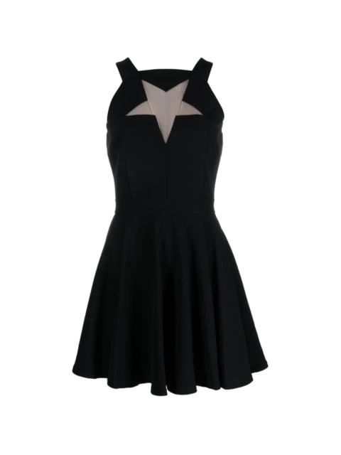 star cut-out minidress