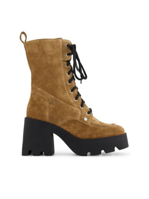 NODALETO Bulla Candy suede lace-up boots
