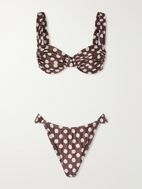 FAITHFULL Sol And Andez Polka-dot Recycled Bikini