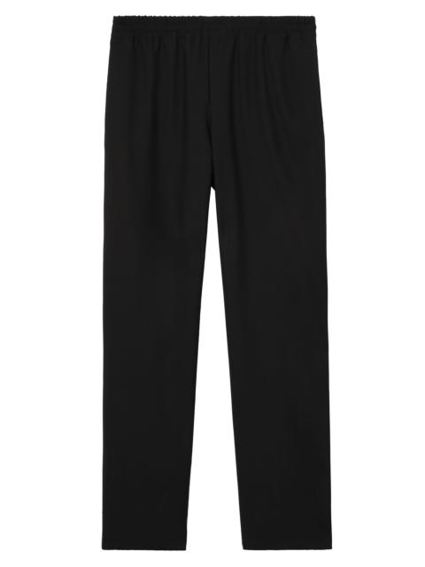Burberry Men's Trevor Wool Track Pants - Black