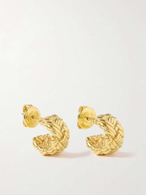 Bottega Veneta Gold-plated hoop earrings