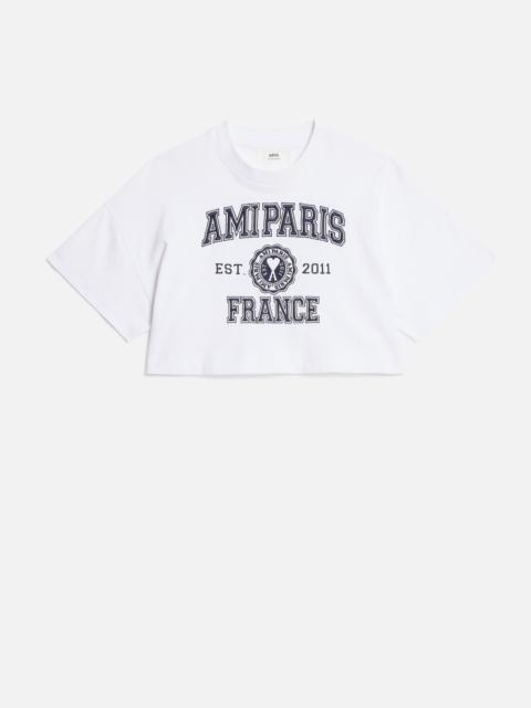 AMI Paris Cropped Amiparis France T-shirt