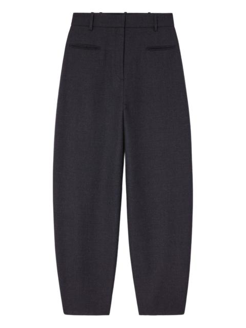 GANNI logo-patch trousers