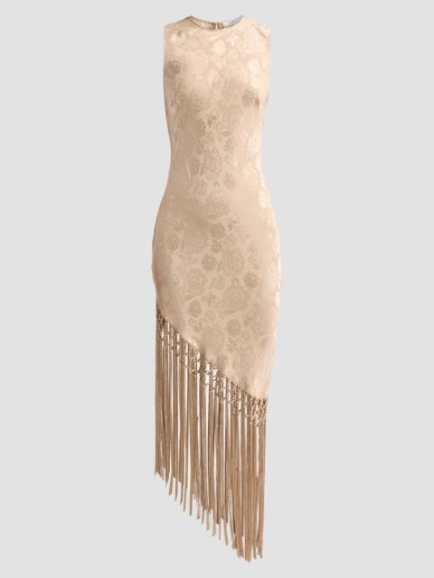 RONNY KOBO Women's Alexina Floral Fringe Midi Dress - Champagne