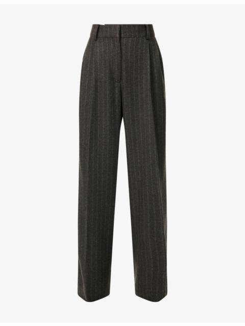 SKALL Harry Stripe Wool Trousers