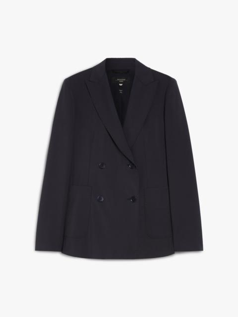 WEEKEND Max Mara NERVOSO Double-breasted blazer in stretch wool canvas