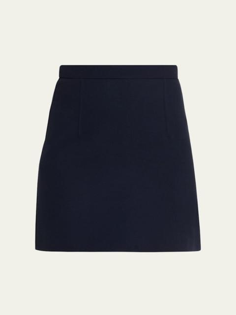 MICHAEL KORS COLLECTION Wool Crepe Mini Skirt