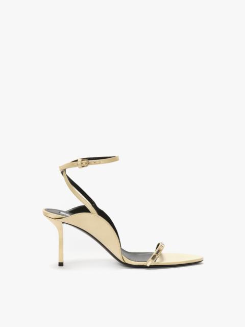Victoria Beckham Victoria Embellished Stiletto Sandal 75 In Sand Satin