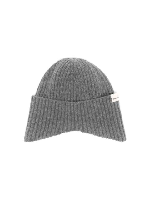 EMPORIO ARMANI ribbed beanie