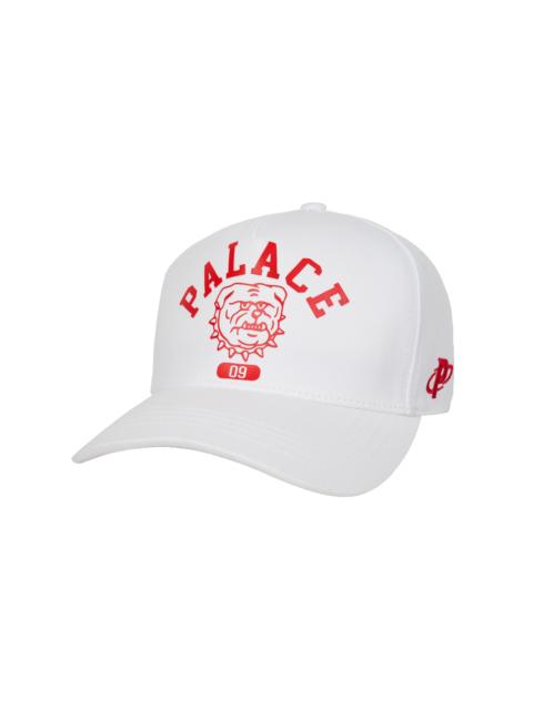 PALACE BULLDOG P FRAME 5-PANEL SNAPBACK WHITE