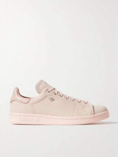 adidas Originals Stan Smith Lux suede-trimmed leather sneakers