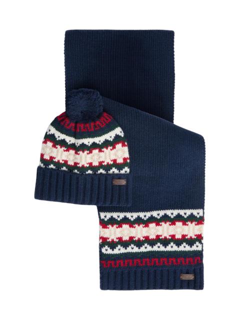 Barbour Kane Beanie & Scarf Gift Set