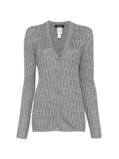 FABIANA FILIPPI ribbed-knit V-neck cardigan