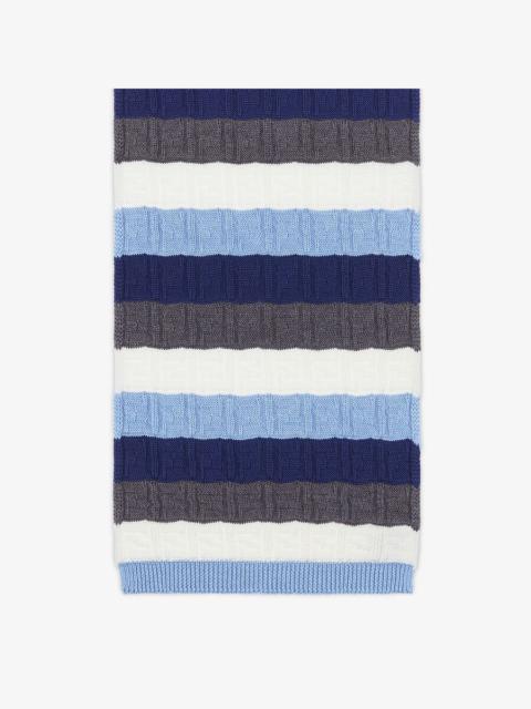 Multicolor wool scarf