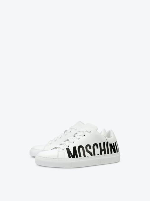 LEATHER SNEAKERS WITH LOGO