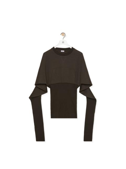 Sweatshirt in wool and cashmere