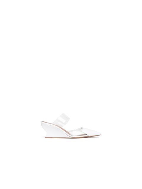 Alaïa LE COEUR WEDGE MULES IN PATENT LEATHER
