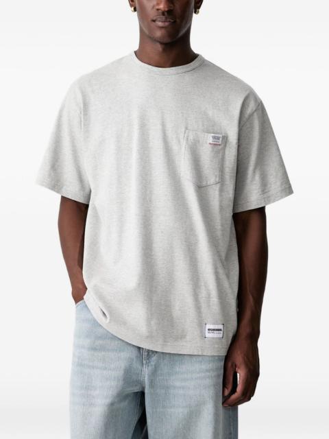 NEIGHBORHOOD logo-patch pocket T-shirt