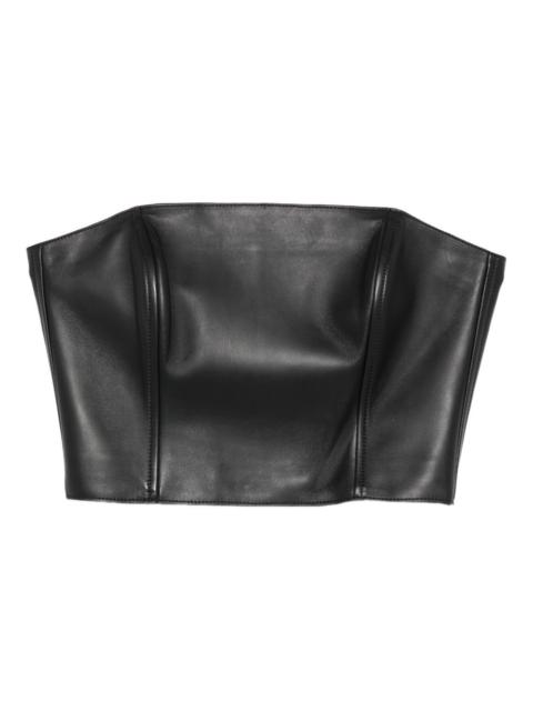 Polo Ralph Lauren strapless leather top