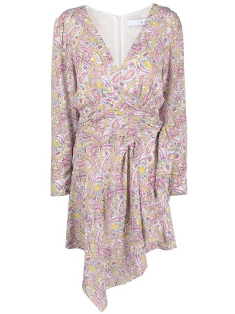 IRO graphic-print wrap minidress