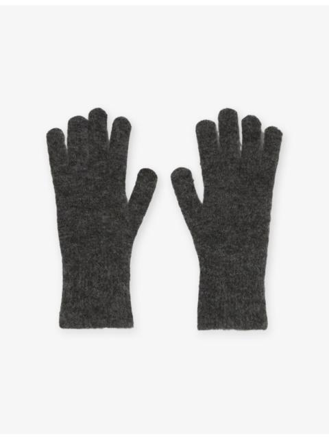 Claudie Pierlot Brushed-Texture Wool-Blend Gloves