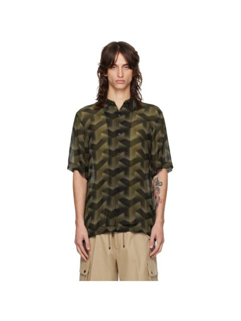 Dries Van Noten Gray Printed Shirt