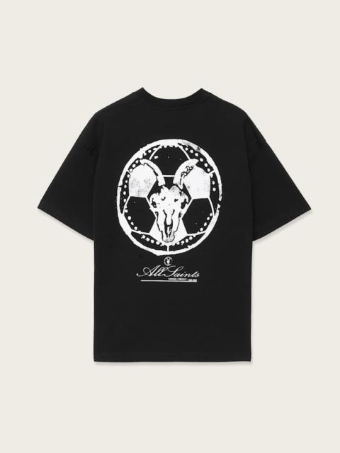 ALLSAINTS SKULLCUP LAS VEGAS OVERSIZED SOCCER T-SHIRT