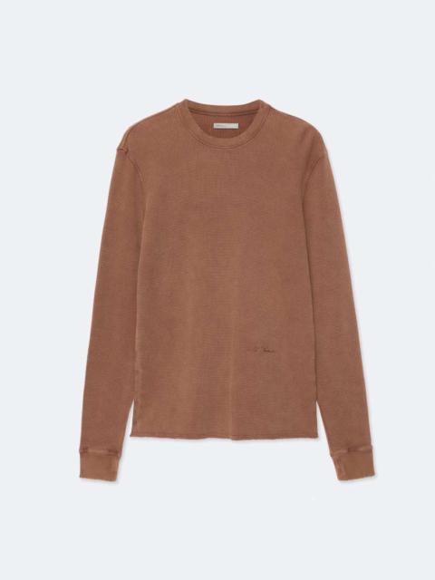 ALLSAINTS RAINE WAFFLE-KNIT LONG-SLEEVE T-SHIRT