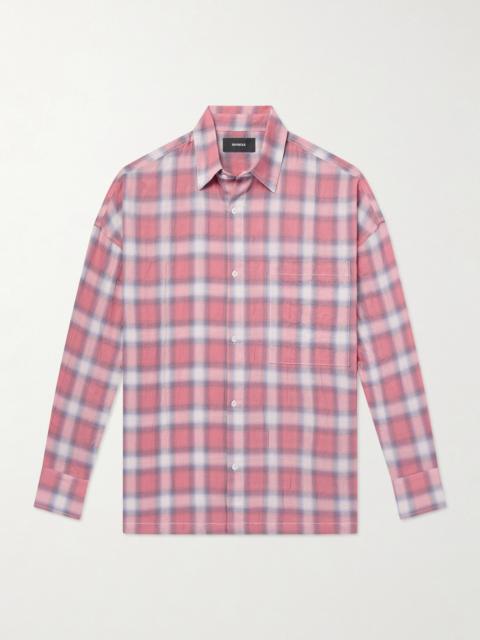 NAHMIAS Checked Cotton-Blend Shirt