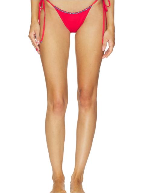 Frankies Bikinis Mackenzie Beaded Bikini Bottom